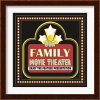 Family Movie Theater Fine Art Print