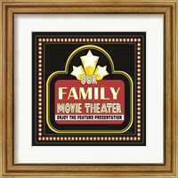 Family Movie Theater Fine Art Print