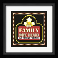 Family Movie Theater Fine Art Print