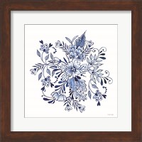 Blue & White Flowers II Fine Art Print