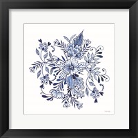 Blue & White Flowers II Fine Art Print