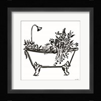 Vintage Floral Tub I Framed Print