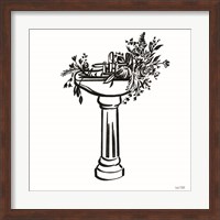 Vintage Floral Sink Fine Art Print