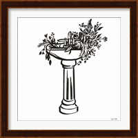 Vintage Floral Sink Fine Art Print