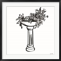 Vintage Floral Sink Fine Art Print