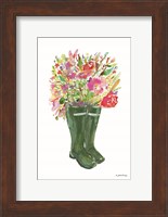 Blooms and Boots Fine Art Print
