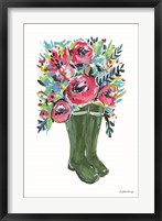 Rainboots and Ranunculus Fine Art Print
