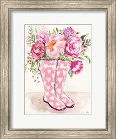 Rain Boot Flowers Fine Art Print