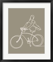 Feet on the Bike I Framed Print