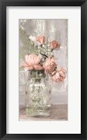 Cottage Peach Roses Fine Art Print