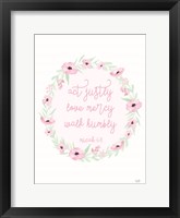 Act Justly Fine Art Print