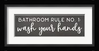 Bathroom Rule No. 1 Fine Art Print