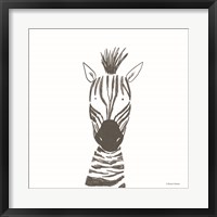 Zebra Line Drawing Fine Art Print