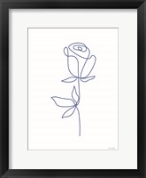 One Line Flower I Framed Print
