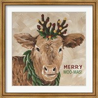 Merry Moo-mas Fine Art Print