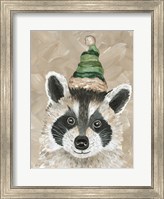 Christmas Raccoon Fine Art Print