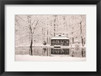 Winter Gazebo Framed Print