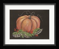 Pumpkin and Feathers Fine Art Print