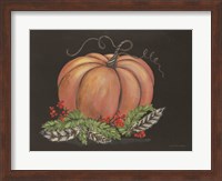Pumpkin and Feathers Fine Art Print