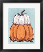Pumpkin Stack I Framed Print