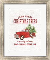 Christmas Trees Delivery Truck Fine Art Print