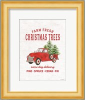 Christmas Trees Delivery Truck Fine Art Print