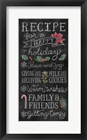 Christmas Chalk IX Framed Print