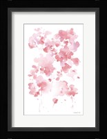 Cascading Petals I Pink Framed Print