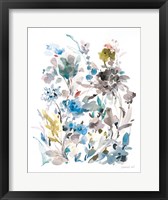 Breezy Florals II Colorful Framed Print