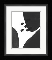 Abstract Tidepool I Black Fine Art Print