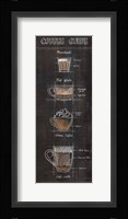 Coffee Guide Panel II Fine Art Print