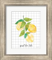 Summer Lemons Sentiment I Fine Art Print