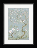 Spring Mural I Blue Framed Print