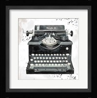 Graffiti Typewriter Framed Print