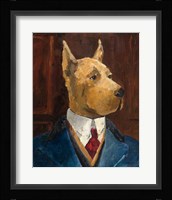 Inspector Dogleash Crop Framed Print