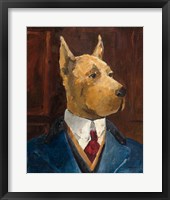 Inspector Dogleash Crop Framed Print