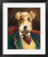 Edgar Allen Paw Crop Framed Print