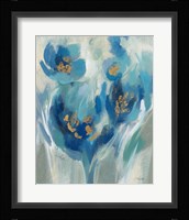 Blue Fairy Tale Floral II Framed Print