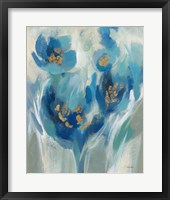 Blue Fairy Tale Floral II Framed Print