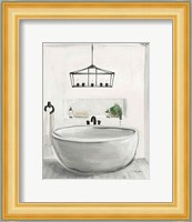 Attic Bathroom II Light Crop Fine Art Print