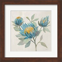 Field Floral II Blue Fine Art Print