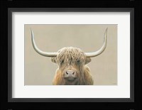 Highland Cow Neutral Fine Art Print