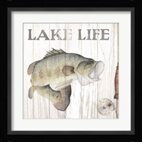Lake Fishing II Framed Print
