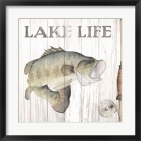 Lake Fishing II Framed Print