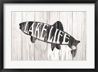 Lake Life Sign Fine Art Print