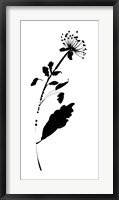 Silhouette Floral III Fine Art Print