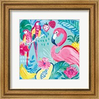 Fruity Flamingos V Fine Art Print