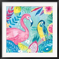 Fruity Flamingos IV Fine Art Print