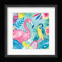 Fruity Flamingos IV Framed Print