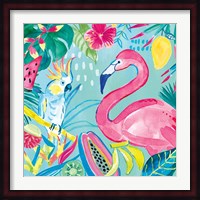 Fruity Flamingos III Fine Art Print